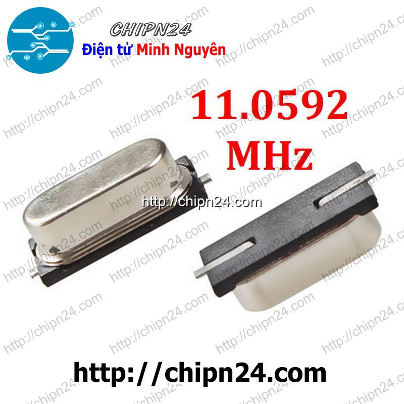 [3 CON] (KG2) Thạch anh Dán 11.0592M 49SMD (11.0592MHz 11.0592)