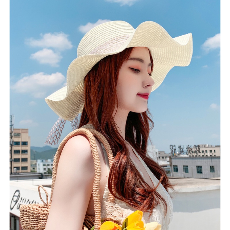 【FOX】 ✨Mẫu Mũ Rơm Hàn Quốc Mới Che Nắng Che Nắng Đi Biển Mũ Nơ Mũ Mặt Trời Mũ Mặt Trời Mũ Chống Nắng Mũ Nhỏ Tươi Mát Và Thời Trang✨