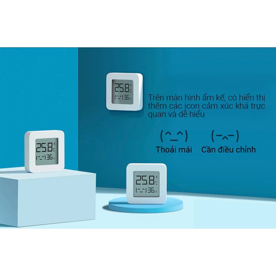 Nhiệt Ẩm Kế Điện Tử Xiaomi, Máy Đo Nhiệt Độ Độ Ẩm Điện Tử Gia Đình Xiaomi Mijia-Bảo Hành 12 Tháng