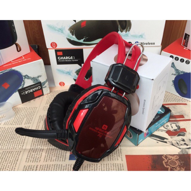 TAI NGHE có dây QUILIAN A6 tích hợp mic - HEADPHONE A6 chuyên game và học tập làm việc, dây7 ly, âm thanh cự