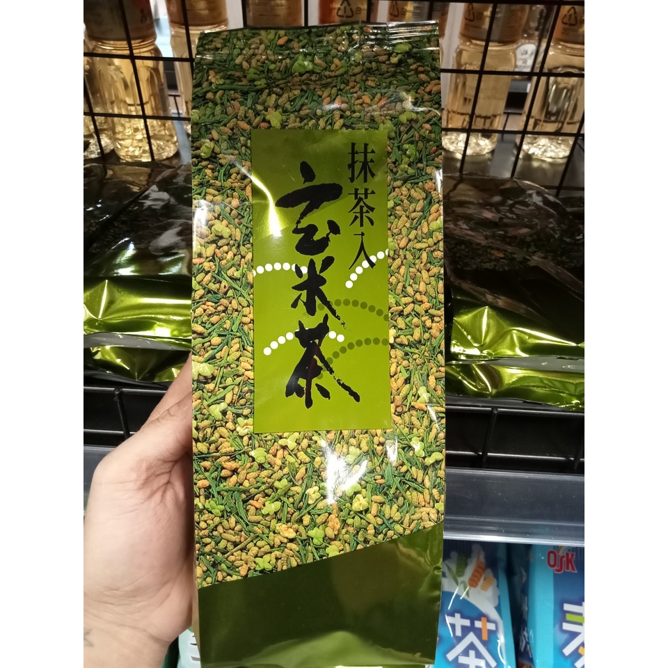 Trà xanh gạo lứt rang Tokuyo Genmaicha 400g nhật bản - Trà Bancha Ujinotsuyu Aoyanagi Green 200g