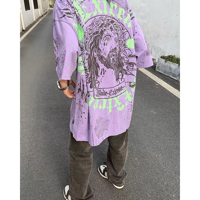 Áo thun tay lỡ chính hãng form oversize dài rộng phong cách Streetwear cá tính, năng động - GODS tee