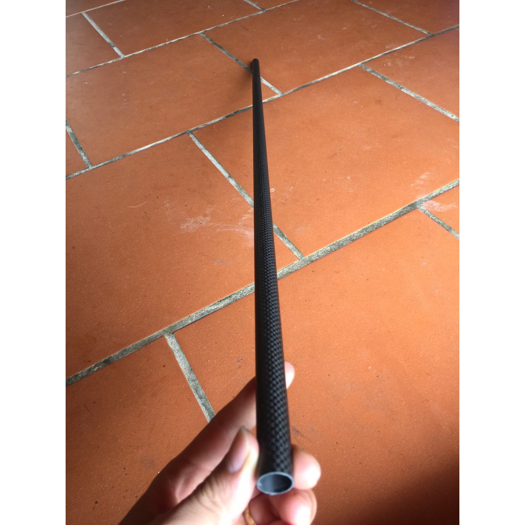 Ống carbon 3k  siêu cứng nhiều kích thước phi 16mm, 14mm, 12mm, 10mm, 8mm, 6mm