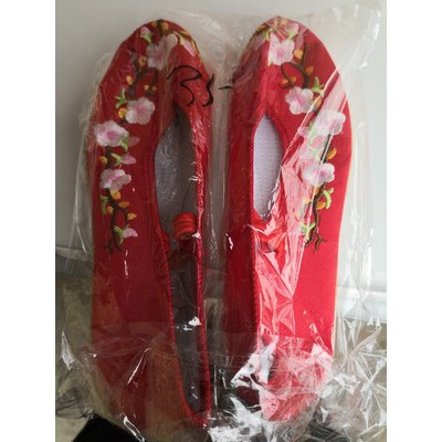 Ảnh thật-Giày vải thêu hoa cho bé gái và mẹ. Hàng đặt trước 10 ngày. Kid shoes