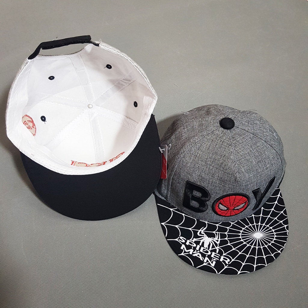 Nón kết snapback spiderman và g.u.cci bé trai