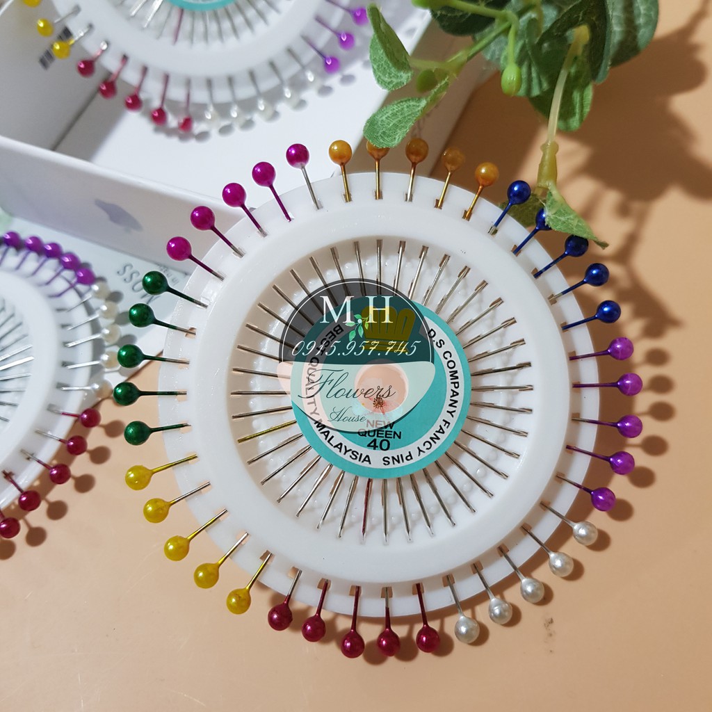 Ghim cố định vải may mặc, ghim nút, ghim mũ