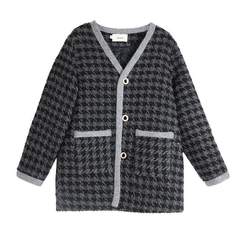 Áo khoác cardigan dáng rộng dày dặn thời trang thu đông dành cho nữ