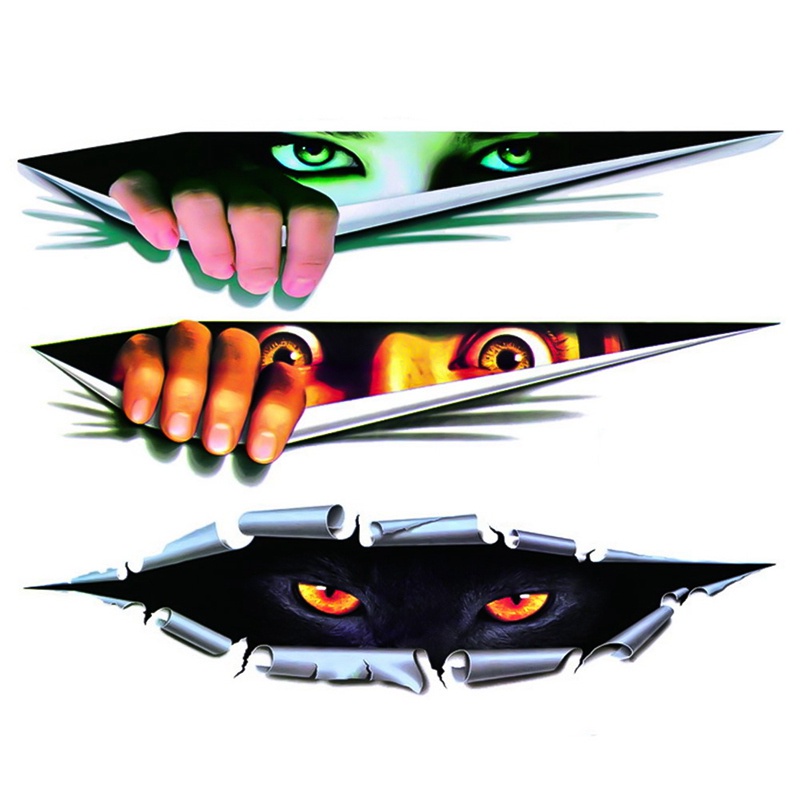 Miếng dán trang trí METAGIO hình con mắt nhiều kiểu tùy chọn độc đáo cho xe hơi