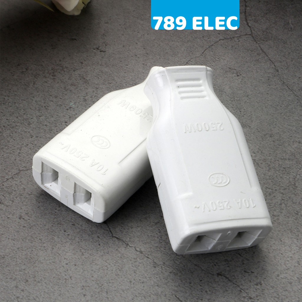 Phích cắm âm chân dẹt 10A Boxiang