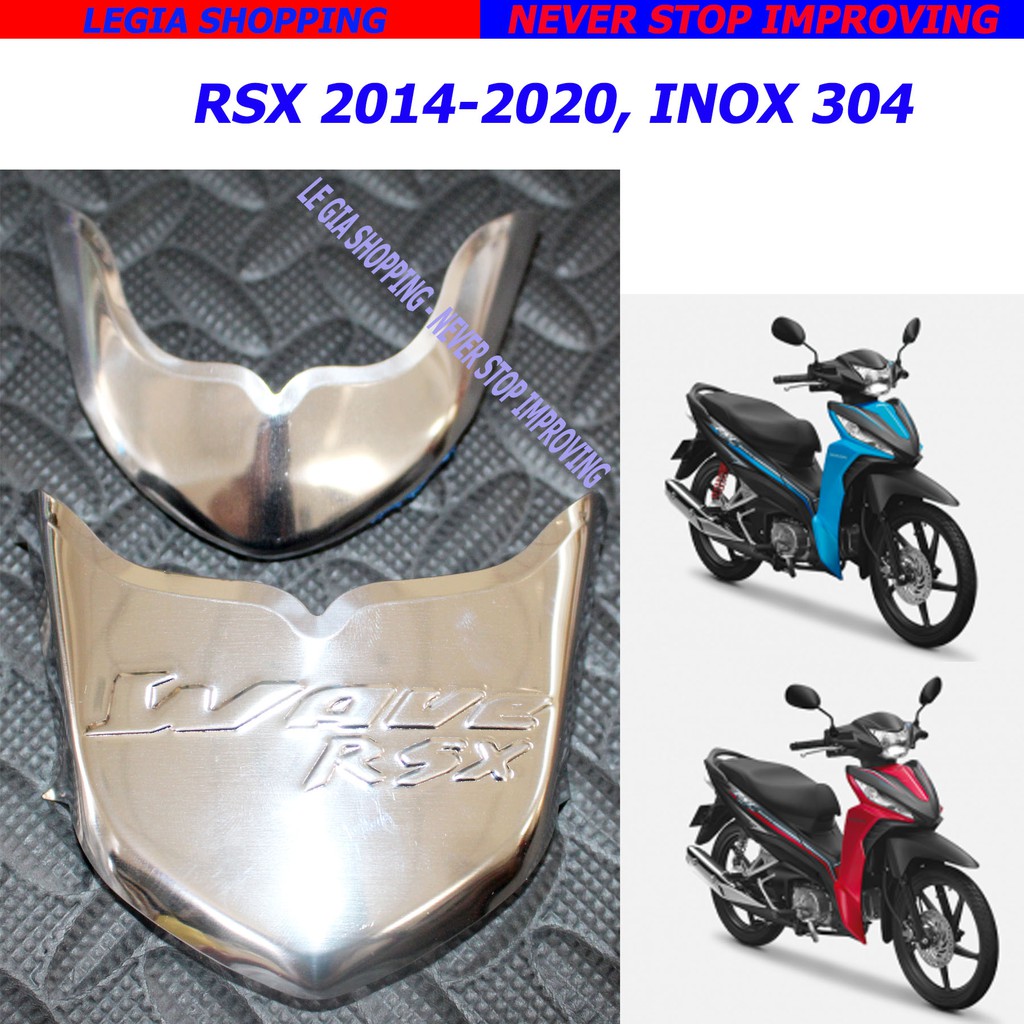 CHỤP MŨI DÈ INOX 304 GẮN XE HONDA WAVE RSX 110 ĐỜI 2014 - 2022