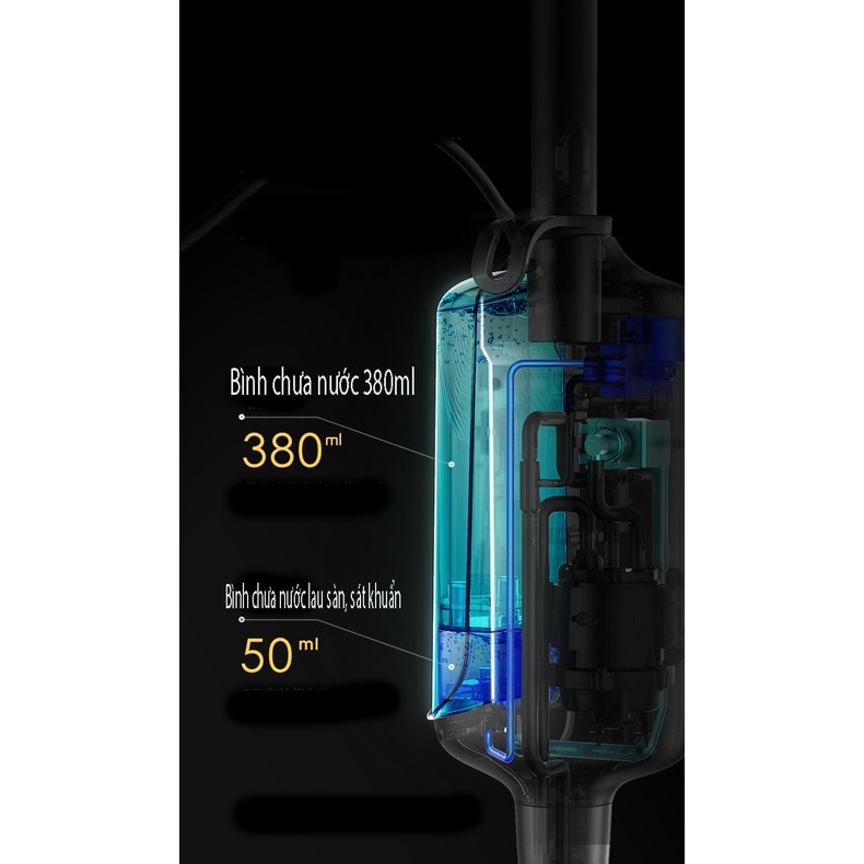 Chổi lau nhà hơi nước nóng Deawoo - cây lau nhà công nghệ làm sạch diệt khuẩn khử khử trùng