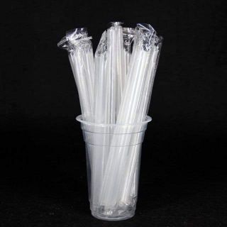 10k/35c ống hút trà sữa trong suốt bọc nilon