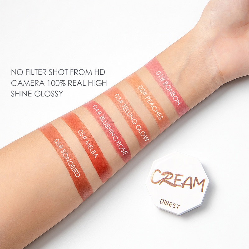 1 Thỏi Phấn Má Hồng/Tạo Khối Màu Nhung/Đỏ Tự Nhiên Mềm Mịn Lâu Trôi