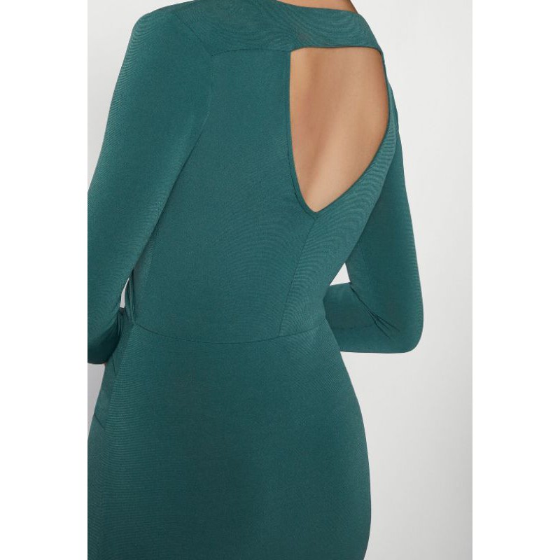 Đầm thun body tà xéo BCBG