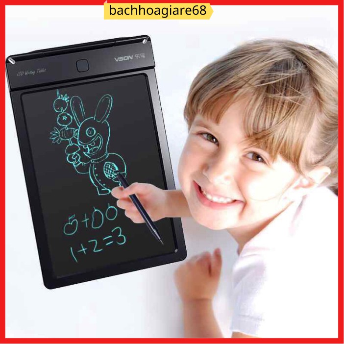 Bảng vẽ thông minh, bảng viết tự xóa 8.5 inch cho bé tập vẽ, viết ( sáng tạo) - BHGR68
