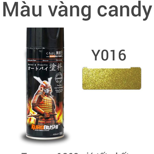 SAMURAI Y016 - SƠN SAMURAI MÀU VÀNG CANDY Y016