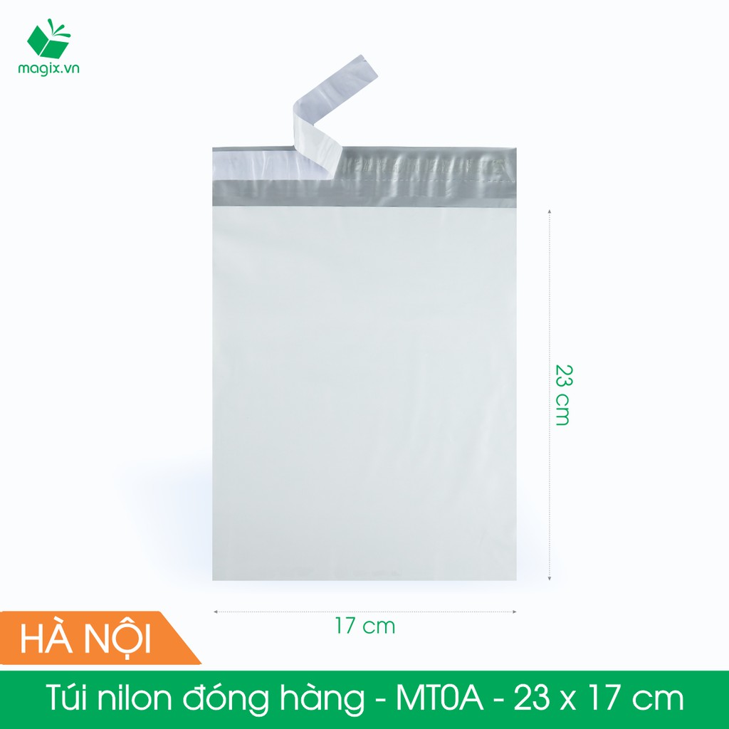 MT0A - 23x17 cm - 100 túi nilon 2 lớp đóng hàng thay thùng hộp carton