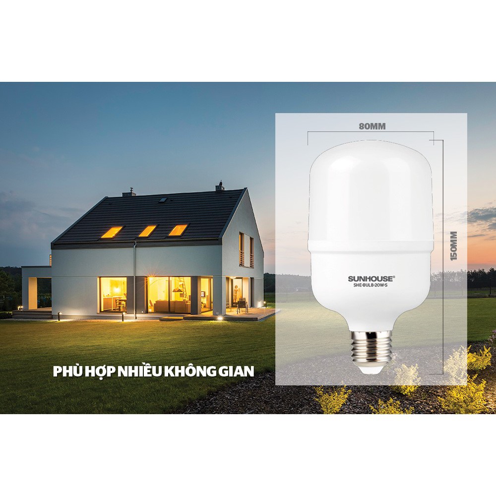 Bóng đèn Led Bulb Sunhouse, đèn bulb cao cấp giá tốt nhất, đèn búp bảo hành chính hãng Genkoli Shop