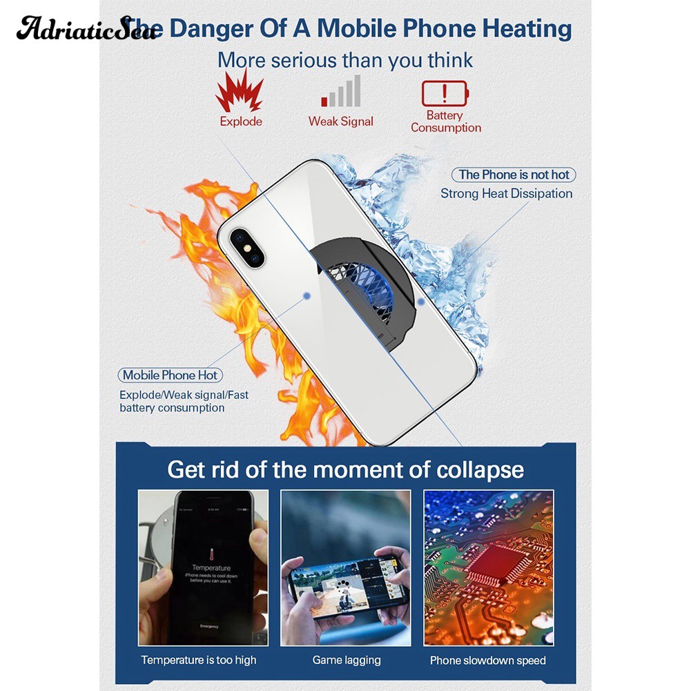 Quạt tản nhiệt làm mát Z10 chất lượng cao cho điện thoại | BigBuy360 - bigbuy360.vn