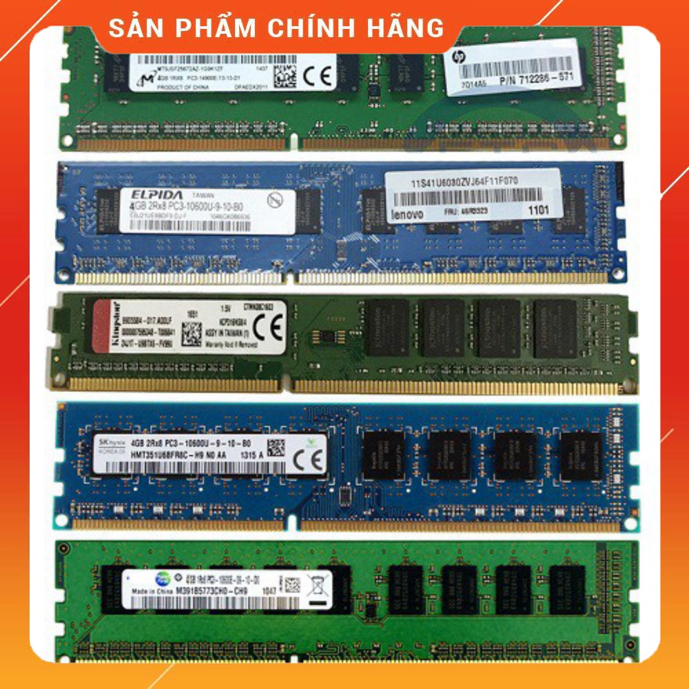 [RẺ VÔ ĐỊCH] Ram máy tính để bàn DDR3 4GB 2GB bus 1333 (Hãng ngẫu nhiên) samsung hynix kingston ...
