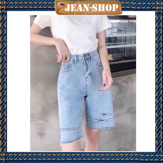 Quần ống rộng jean quần jean ngố quần ngố nữ đẹp jeanshop-j013