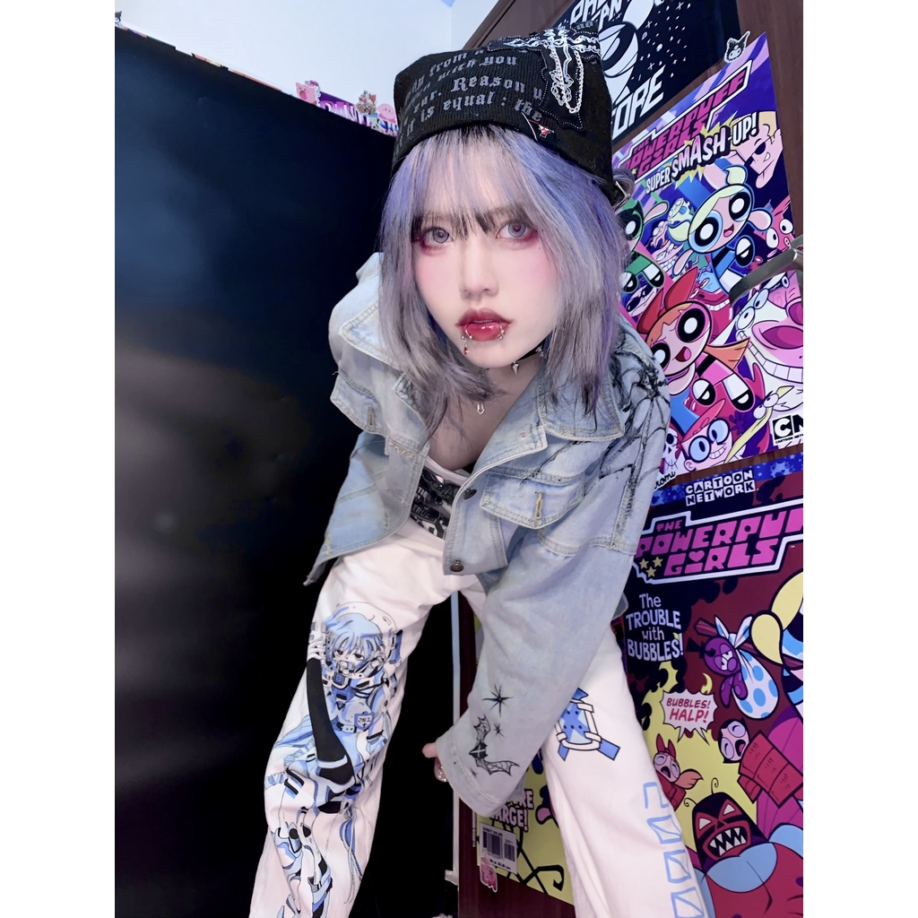 Quần dài ống rộng thiết kế lưng cao thời trang mùa hè cho nữ