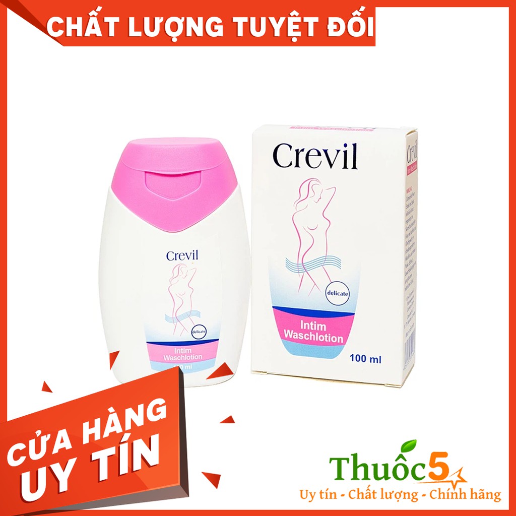 [GIÁ GỐC] Crevil Intim Waschlotion dung dịch vệ sinh phụ nữ chai 100ml