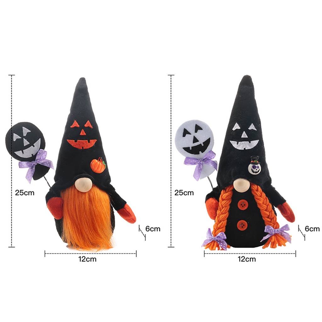 Thú Nhồi Bông Hình Mặt Cười Đen Đáng Yêu Trang Trí Halloween
