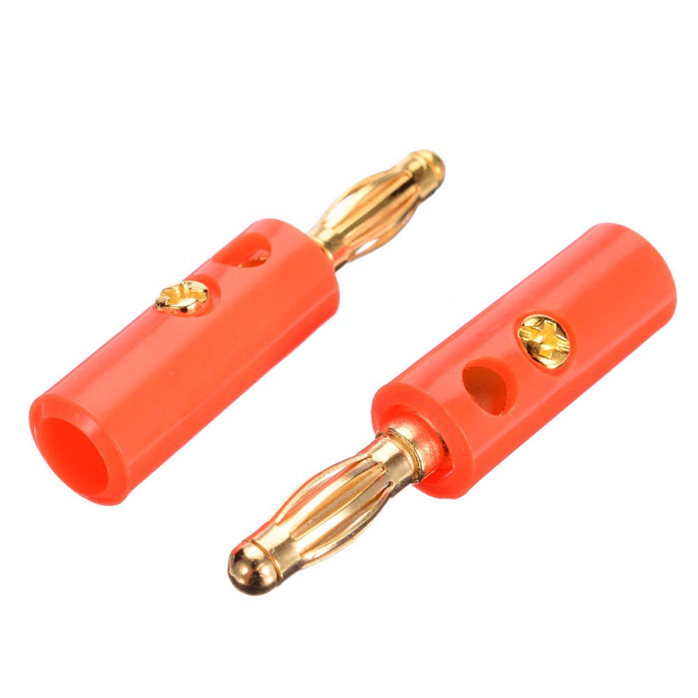 Set 10 Đầu Cắm Bắp Chuối 4mm Mạ Màu Đỏ / Đen Nhiều Màu Chuyên Dụng Cho Loa