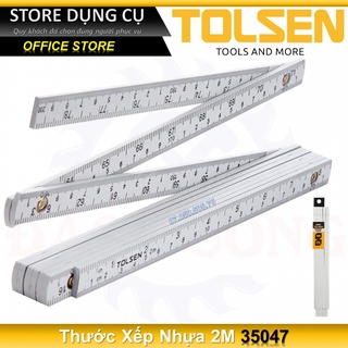 Thước xếp 2 mét folding ruler tolsen 35047