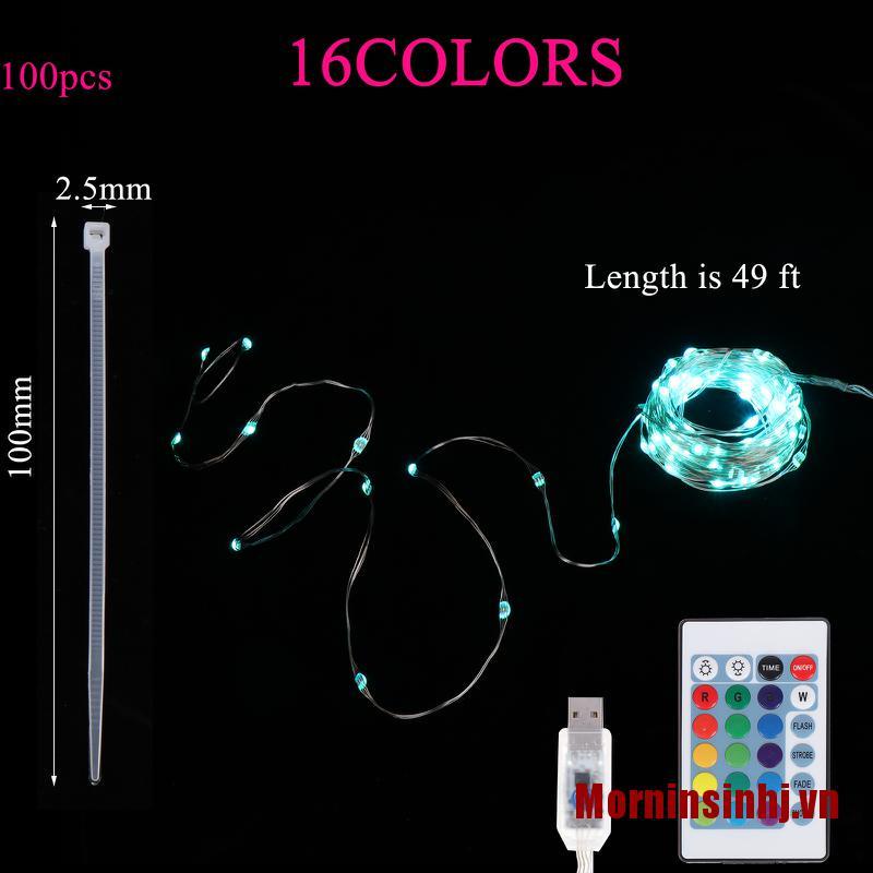 Dây Đèn Led 100 Bóng Kèm Điều Khiển Từ Xa | BigBuy360 - bigbuy360.vn