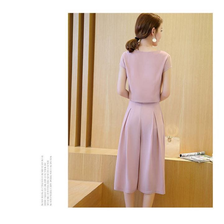 Set áo croptop+ quần ống rộng Culottes | BigBuy360 - bigbuy360.vn