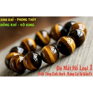 Vòng Tay Đá Mắt Hổ Phong Thủy (5A 10ly)