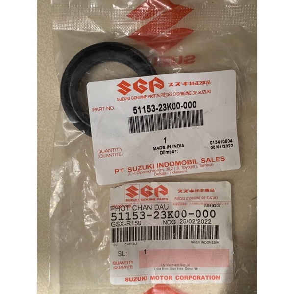 phốt dầu phuộc trước gsx 150 bandit suzuki chính hãng
