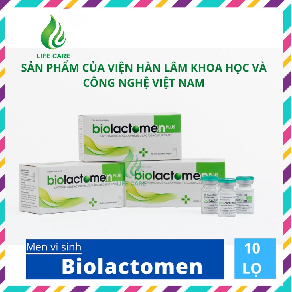 Men vi sinh Biolactomen Plus của Viện Hàn lâm Khoa học xã hội giúp ổn định tiêu hoá giúp bé ăn ngon miệng LIFECARE