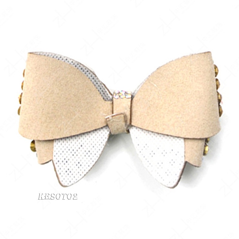 [Kesoto2] Kẹp Giày Đính Pha Lê Trang Trí Nơ Xinh Xắn Có Thể Tháo Rời