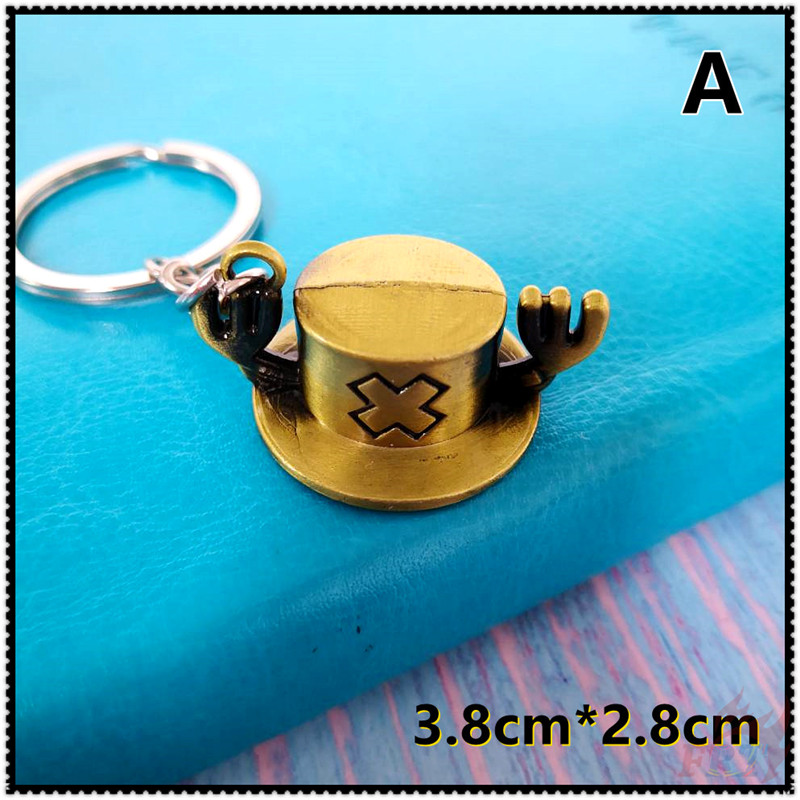 Móc khóa kim loại hình nhân vật Tony Tony Chopper hoạt hình One Piece 3 mẫu tùy chọn