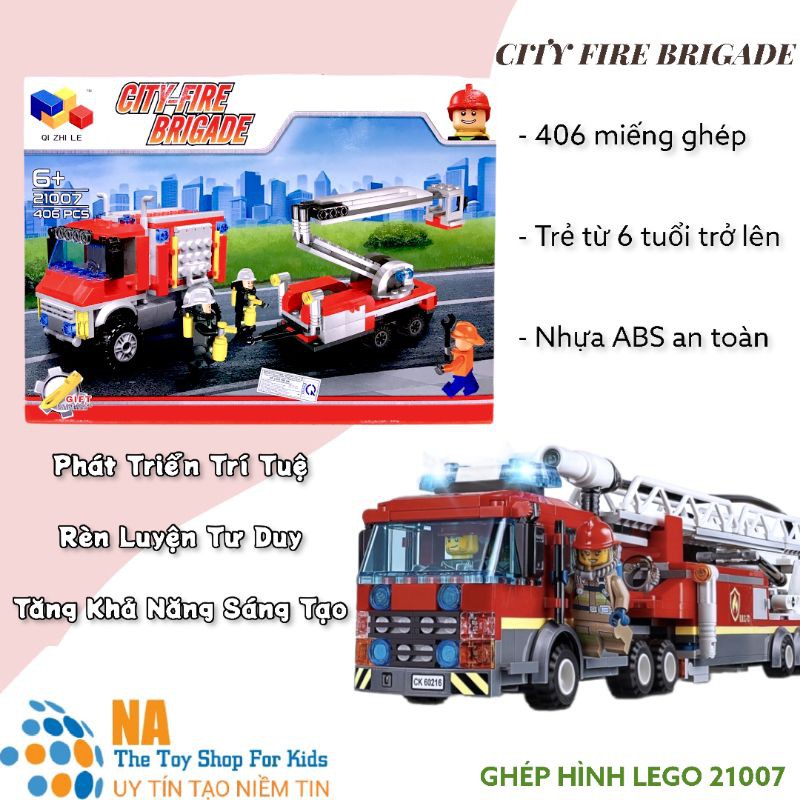 Bộ Lắp Ghép Lego City Fire Brigade 21007