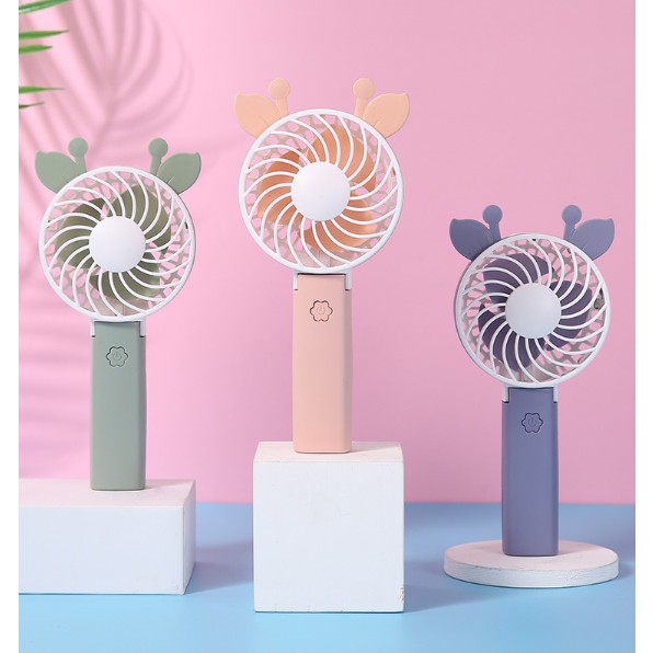 Quạt cầm tay mini, Quạt tích điện cầm tay sạc điện USB tai thú đáng yêu | BigBuy360 - bigbuy360.vn