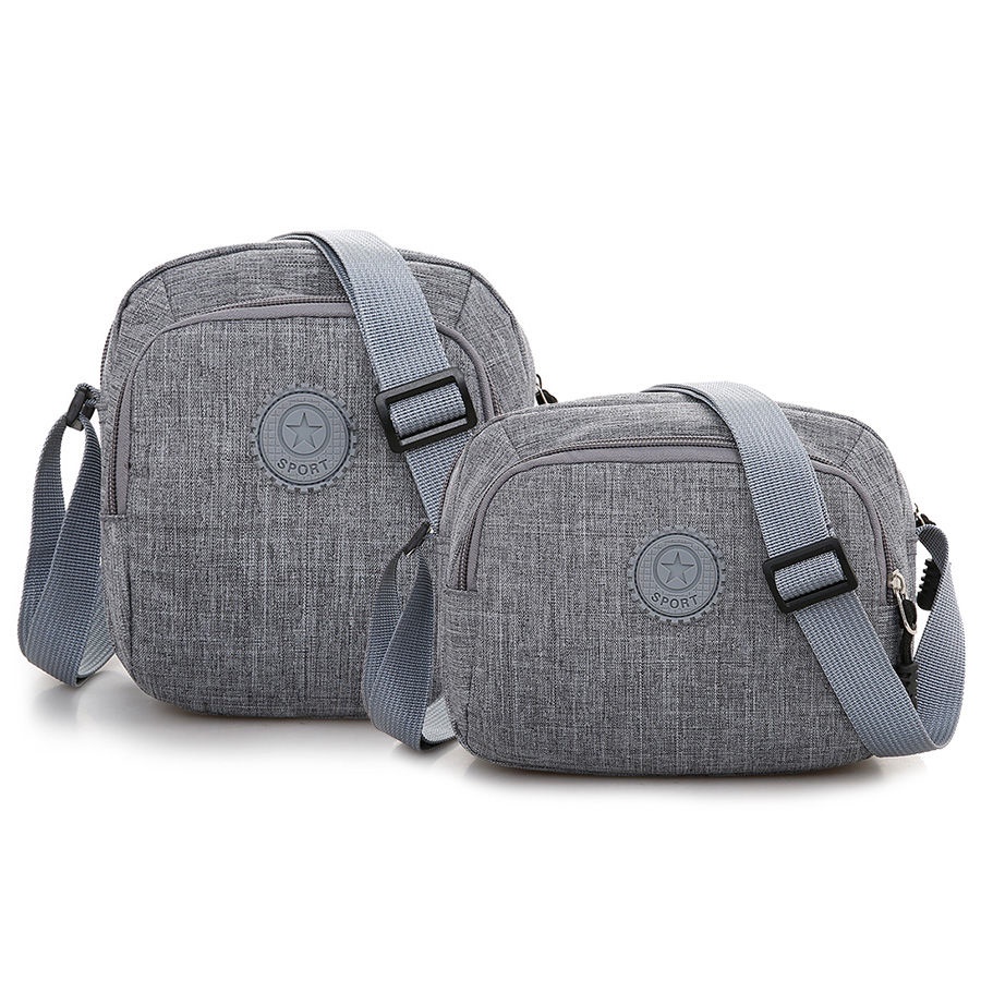 Túi Đeo Chéo Mini Vải Canvas Phong Cách Quân Đội Thời Trang Mới Cho Nam