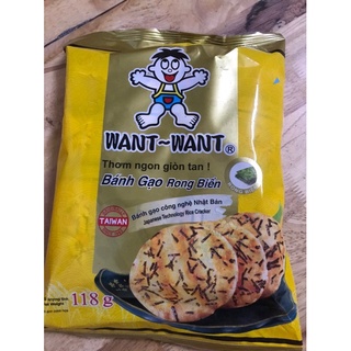 Bánh gạo rong biển Want-Want 118g