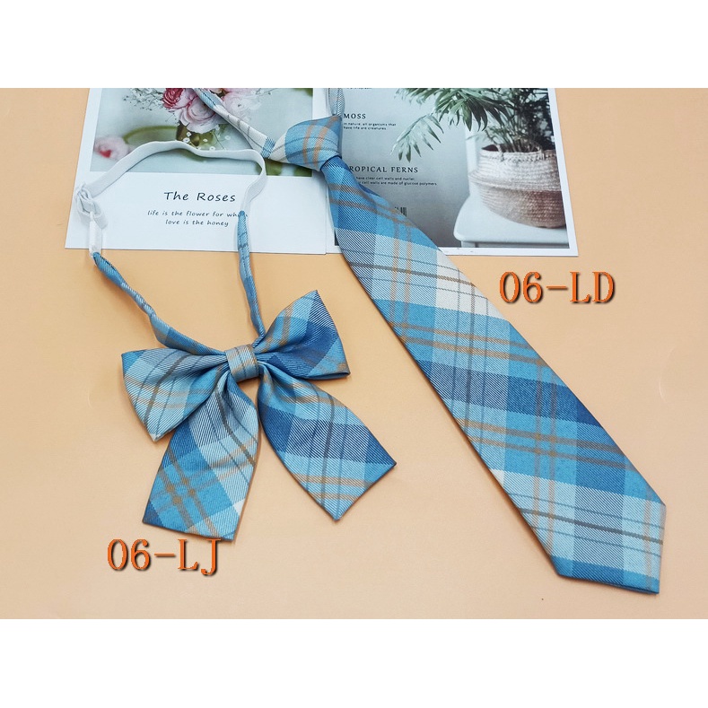 Cà Vạt Đồng Phục Học Sinh Kẻ Sọc Caro Dáng Rộng Có Khóa Kéo 24 Giờ Cho Nam Nữ