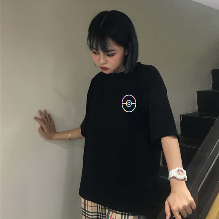 Áo thun Pikachu phản quang 7 màu nam nữ