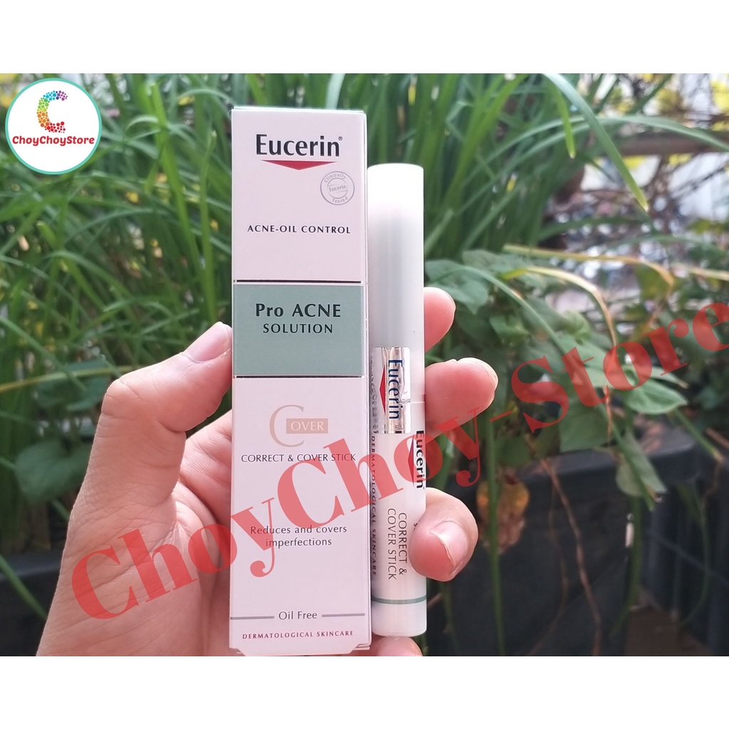 [TEM CTY] Bút Che Khuyết Điểm EUCERIN  ProACNE Solution Correct &amp; Cover Stick 2G - Bút Che Khuyết Điểm Da Mụn