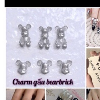 charm nail gấu bearbrick