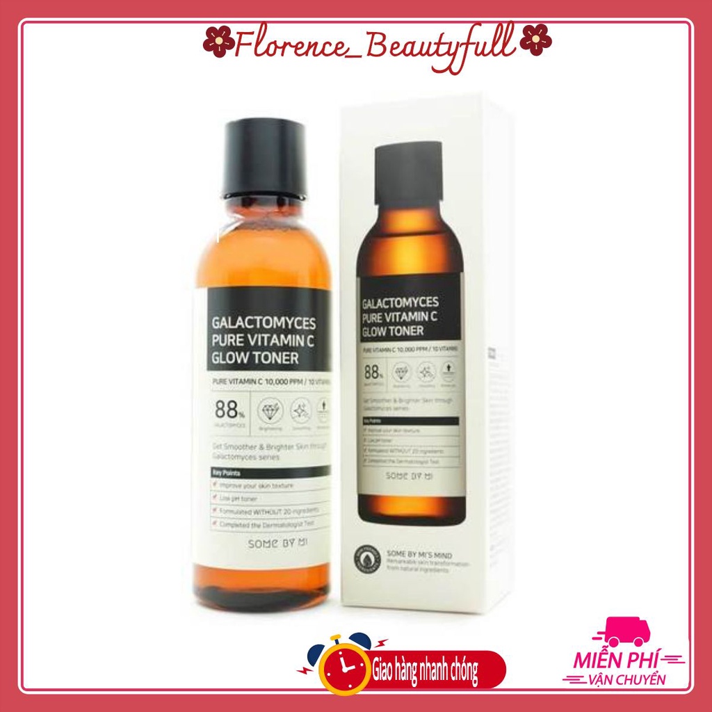 Nước Hoa Hồng Dưỡng Trắng Da Some By Mi Galactomyces Pure Vitamin C Glow Toner