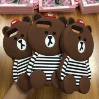Ốp gấu Brown 3D