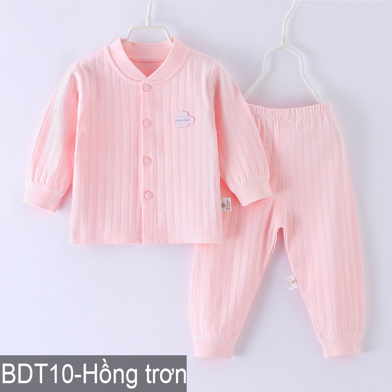 Bộ quần áo cotton dài tay thu đông cho bé trai bé gái Hàng Quảng Châu xuất Nhật BDT10