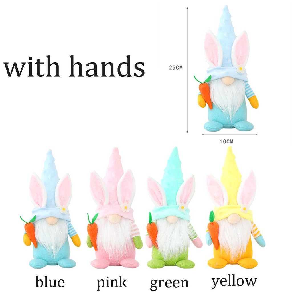 Phụ Kiện Treo Trang Trí Hình Tai Thỏ Phục Sinh Handmade DIY