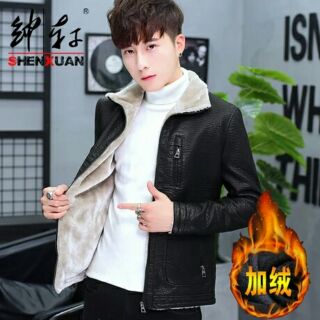 Áo da lót lông sẵn size L